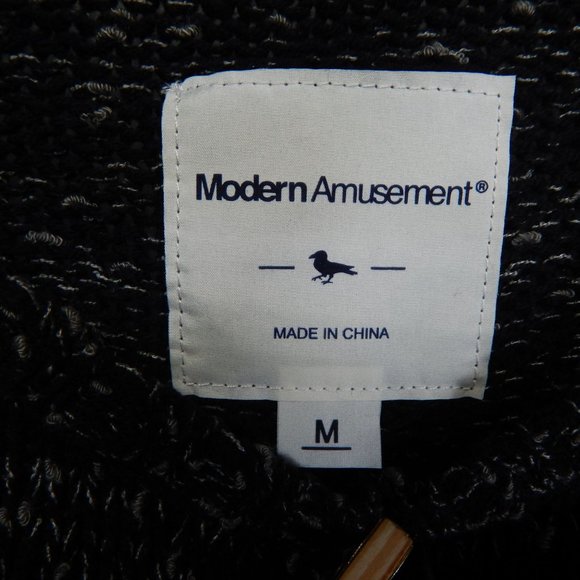 Modern Amusement PacSun Womens Long Sleeve Relaxed Fit Knit Sweater Gray Size M - Picture 8 of 11